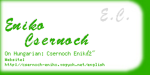 eniko csernoch business card